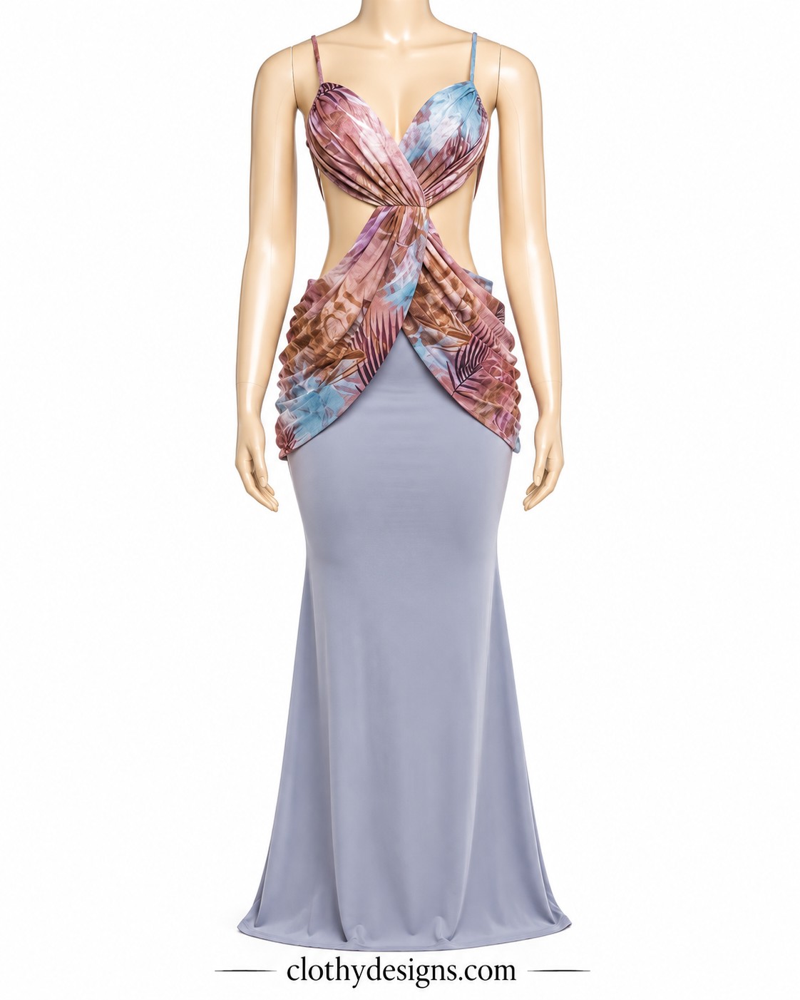 Elegant Backless Cross-Front Maxi Dress – Women’s Boho Vacation, Cruise & Party Dress